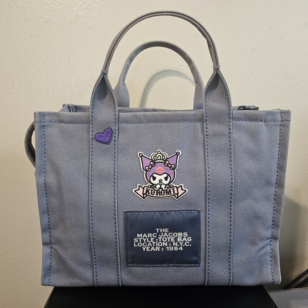 SOLD-Marc Jacobs Customized Kuromi/Sanrio The Tote Bag -Medium - Picture 3 of 7